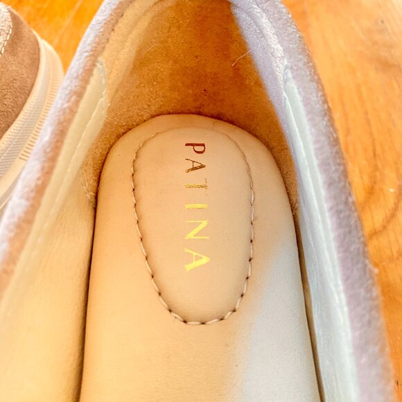 Portland Leather Patina Zoe Chunky Platform Loafer Tan Suede - Picture 5 of 7